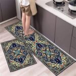Anti-slip 3D Printed Geometric Kitchen Mat Set - Image 3