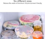 6 Pcs Set Food Silicone Reusable Stretch Lids - Image 3
