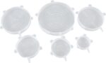6 Pcs Set Food Silicone Reusable Stretch Lids - Image 5