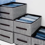 (১০ পিস) Printed Cloth Storage Box (ডেলিভারি চার্জ ফ্রি)
