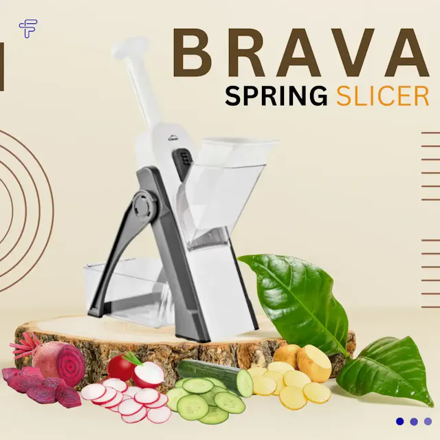 28dd2689c7676ce11e7a24d4b79773d8_KMG9wa3e.webp 5 in 1 BRAVA Spring Slicer And Vegetable Cutter - Image 1