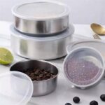 5Pcs Stainless Steel Mixing Bowls Set with Lids - Image 6