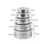 5Pcs Stainless Steel Mixing Bowls Set with Lids - Image 7