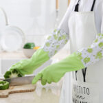 (১ জোরা) Premium Long Warm Hand Gloves- Blue - Image 5