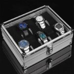 12 Slots Aluminum Watch Box