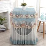 Lace Ruffles Floral Net Washing Machine Cover - Image 4