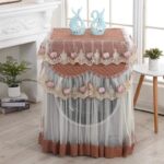 Lace Ruffles Floral Net Washing Machine Cover - Image 6