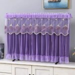 Lace Fabric  TV Cover: TV- S101- Purple - Image 3