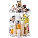 360 Degree Rotating Cosmetic Storage Box Makeup Organizer - Image 2