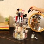 360 Degree Rotating Cosmetic Storage Box Makeup Organizer - Image 4