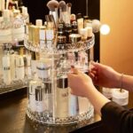 360 Degree Rotating Cosmetic Storage Box Makeup Organizer