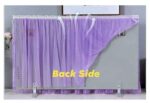 Lace Fabric  TV Cover: TV- S101- Purple - Image 4