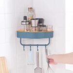 Bathroom Shelve Triangle With Towel Rack & Hook - Image 5