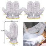 ( ১ জোরা ) Stainless Steel Wire Waterproof Dishwashing Gloves - Image 7