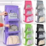 6 Pocket Foldable Hanging Bag 3 Layers Bag organizer.