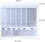 6 in 1 Wall Mounted Plastic Dry Food Organizer - Image 7