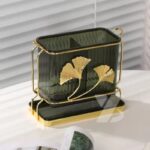 Rectangular Spoon and Chopsticks Holder With Drain Plated - Image 2