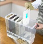 6 in 1 Wall Mounted Plastic Dry Food Organizer - Image 5