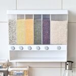 6 in 1 Wall Mounted Plastic Dry Food Organizer - Image 2