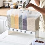 6 in 1 Wall Mounted Plastic Dry Food Organizer - Image 3
