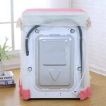Lace Ruffles Floral Net Washing Machine Cover: WC-S 107- Brown - Image 3