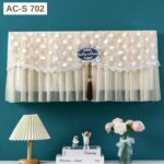 Premium Lace Shell Embroidered AC Cover: AC-S 702 - Cream