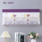 Lace Fabric Net Ac Cover: AC- S 202 - Purple