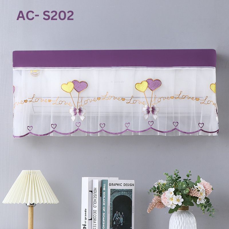 AC-S201-1.jpg Lace Fabric Net Ac Cover: AC- S 202 - Purple - Image 1