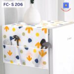 PEVA Plastic Printed Fridge Cover (Multi-Colour) - Image 3