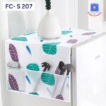 PEVA Plastic Printed Fridge Cover (Multi-Colour) - Image 2