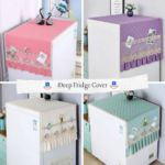 Elegance Bloom Premium Deep Fridge Cover