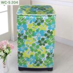 (Top Loading) Plaster Fabric Printed Washing Machine Cover: WC-S 204- Green