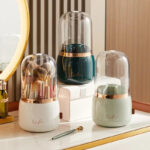 360° Rotating Portable Makeup Brushes Holder