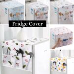 PEVA Plastic Printed Fridge Cover (Multi-Colour)