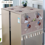 Elegance Bloom High Quality Fridge Cover: Grey - Image 2