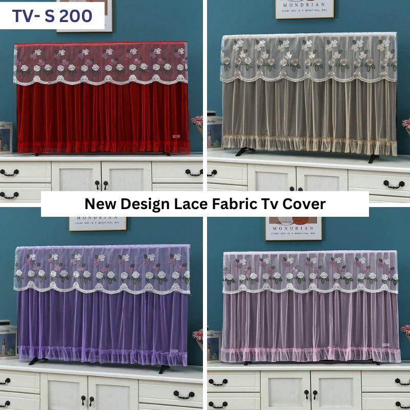 Premium-Quality-Tv-Cover-1.jpg New Design Lace Fabric TV Cover: TV- S 200 - Image 1