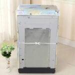 (Top Loading) Plaster Fabric Printed Washing Machine Cover: WC-S 202- White - Image 4