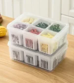 6 Grid Refrigerator Storage Box - Image 6