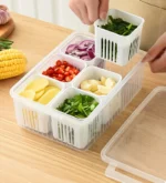 6 Grid Refrigerator Storage Box
