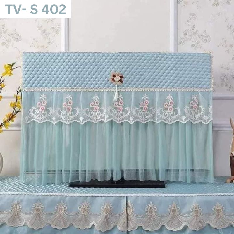 TV-S-201-2.jpg High Quality Dust Proof TV Cover: TV- S 402- Sky Blue - Image 1
