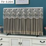 New Design Lace Fabric  TV Cover: TV- S 204 - Golden