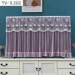 New Design Lace Fabric  TV Cover: TV- S 202 - Pink