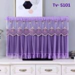 Lace Fabric  TV Cover: TV- S101- Purple