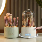 360° Rotating Portable Makeup Brushes Holder - Image 3